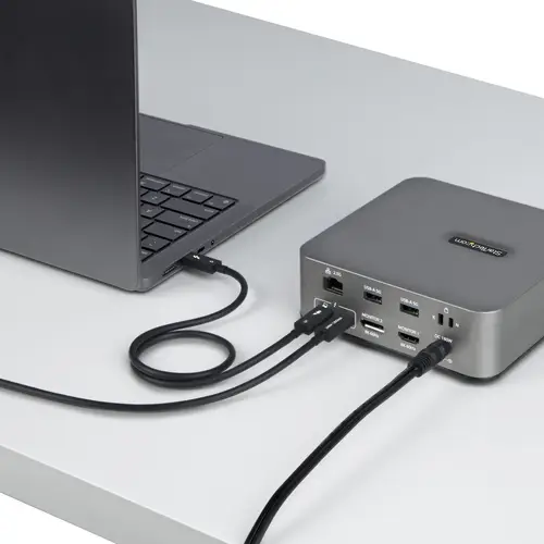 Cable Thunderbolt 5 de 80cm - Cable Thuderbolt Certificado - 80Gbps Hasta 120Gbps - Entrega de Alimentación PD de 240W - 8K 60Hz - Compatible con Thunderbolt 4/USB-C - USB Tipo C - Imagen 8