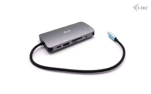 Metal USB-C Travel Nano Dock HDMI/VGA with LAN + Power Delivery 100 W - Imagen 3