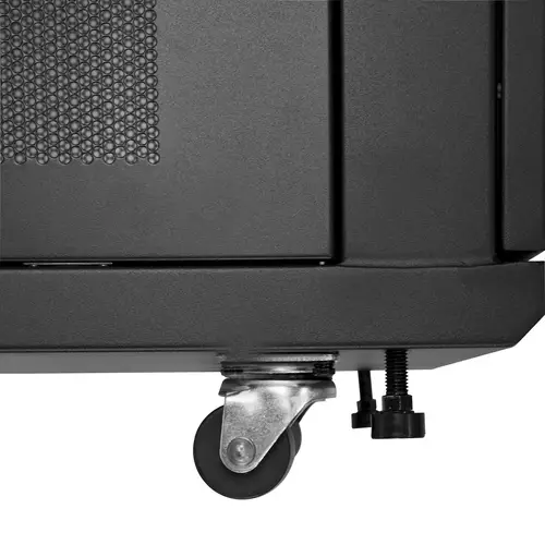 Armario Rack para Servidores 25U 19" 4 Columnas - Rack de Servidores con Cerradura y Seguro - Rack con Ruedas y Carriles de Montaje Ajustables para Equipo de Red - Imagen 10