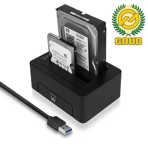 EW7014 base de conexión para disco duro USB 3.2 Gen 1 (3.1 Gen 1) Type-A Negro - Imagen 2
