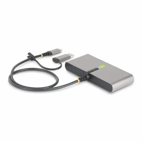 Hub Ladrón USB-C de 2 Puertos USB-A de 5Gbps con Red RJ45 Ethernet Gigabit y Puerto Serie DB9 RS232 FTDI - Concentrador USB - Entrega de Alimentación PD de 100W de Paso - Imagen 2