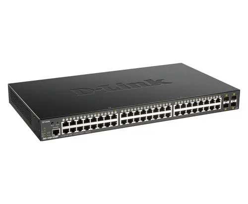 DGS-1250-52XMP switch Gestionado L3 Energía sobre Ethernet (PoE) Negro - Imagen 2