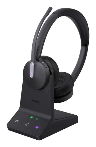 WH64 Dual Teams Auriculares Inalámbrico Diadema Oficina/Centro de llamadas USB Tipo C Bluetooth Negro - Imagen 1
