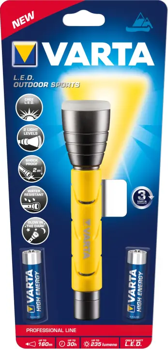 18628101421 Negro, Amarillo Linterna de mano LED