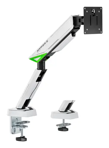 DT49TSR-343 soporte para monitor 124,5 cm (49") Escritorio Negro, Blanco - Imagen 1