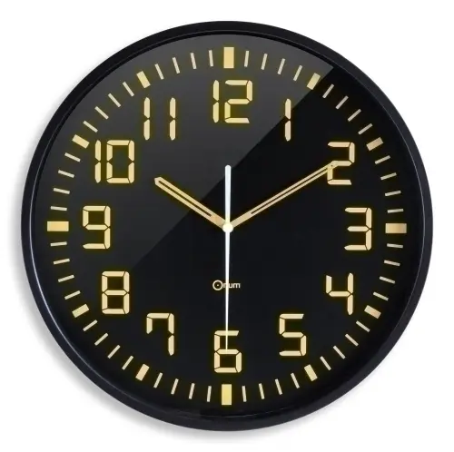 RELOJ PARED CEP ANALOGICO 30 CM NEGRO
