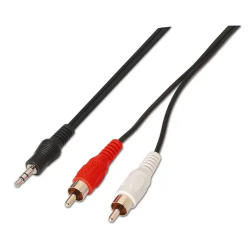 A128-0147 cable de audio 1,5 m 3,5mm 2 x RCA Negro - Imagen 1