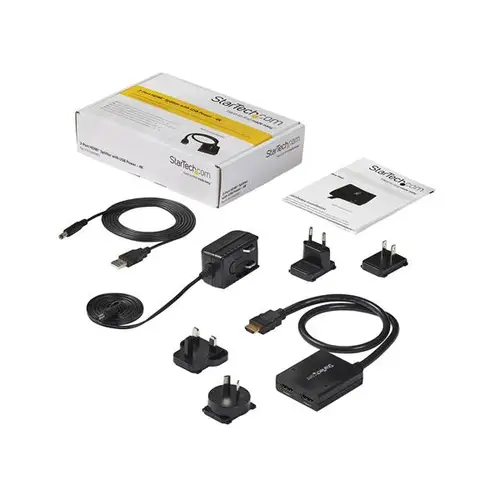 Multiplicador de Vídeo HDMI de 2 Puertos - Splitter HDMI 4k 30Hz de 2x1 Alimentado por USB - Imagen 7
