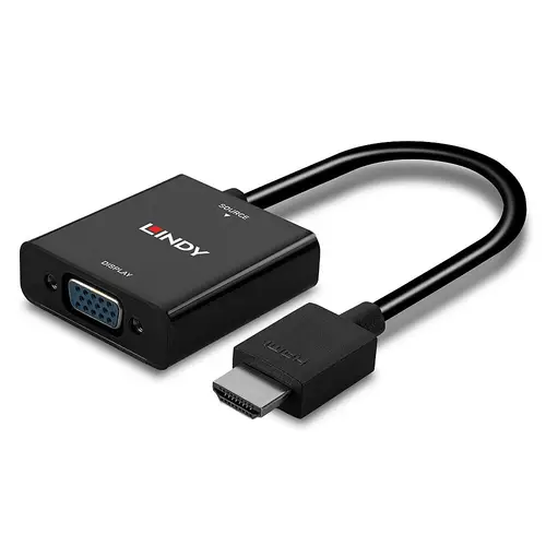 38291 adaptador de cable de vídeo 0,1 m HDMI tipo A (Estándar) VGA (D-Sub) Negro - Imagen 5