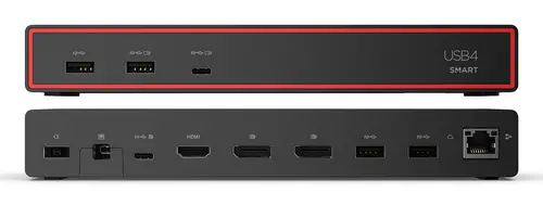 ThinkPad USB4 Smart Dock 5500 with 135W Adapter Alámbrico Negro - Imagen 13