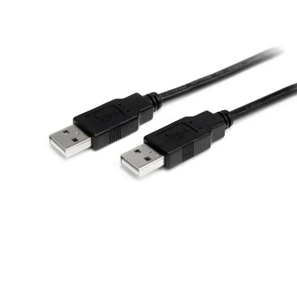 Cable de 1m USB 2.0 Alta Velocidad Macho a Macho USB A - Negro