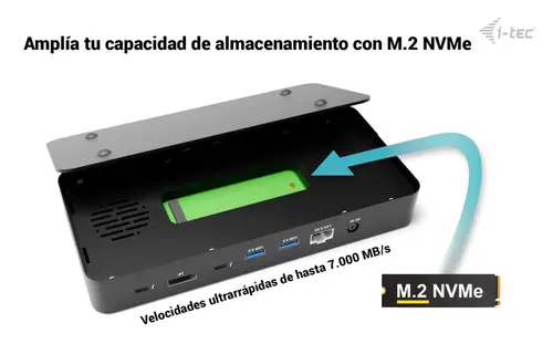 Thunderbolt 5 Triple Display Docking Station, M.2 slot, 6x USB, 2.5GLAN + Power Delivery 140W - Imagen 11