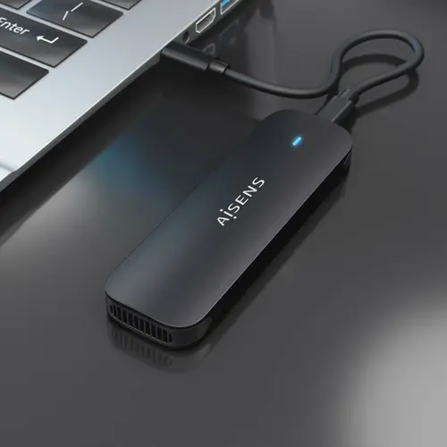 Caja Externa M.2 (NGFF) ASM2-024B NVMe a USB3.2 Gen2, Negra - Imagen 4