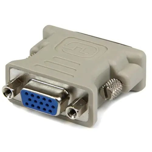 Adaptador Conversor DVI-I a VGA - DVI-I Macho - HD15 Hembra - Blanco - Imagen 2