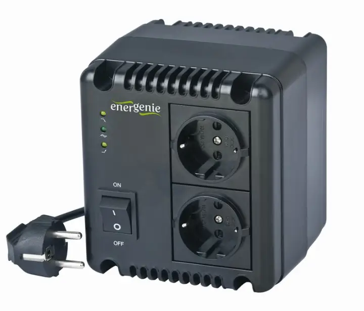 EG-AVR-1001 regulador de voltaje 2 salidas AC 140 - 270 V Negro