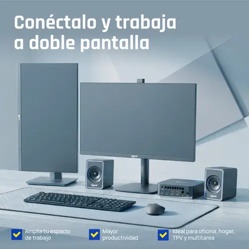 Mini PC Teseracto i5 1235U 8+256GB 2xHDMI - Imagen 14