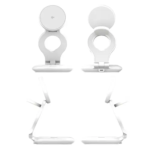 JUPW3415-N cargador de dispositivo móvil Reloj inteligente, Auriculares, Smartphone Blanco USB Cargador inalámbrico Carga rápida Interior - Imagen 5