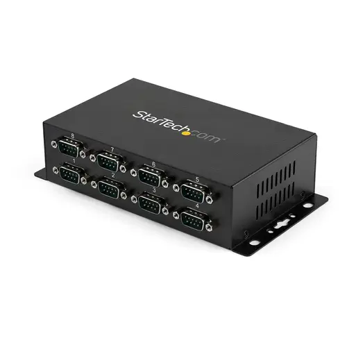 Adaptador Hub Concentrador USB a 8 Puertos Serie RS232 Industrial Montaje en Pared Riel DIN - Imagen 1