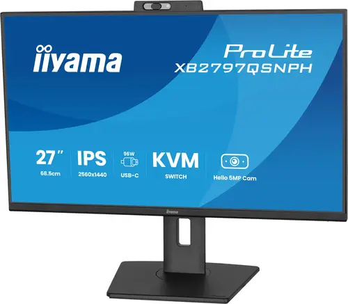 ProLite XB2797QSNPH-B1 27IN IPS LCD 4MS 2560X1440 350CD/M2 HDMI/DP/USB 2 pantalla para PC 68,6 cm (27") 2560 x 1440 Pixeles Quad HD Negro - Imagen 8
