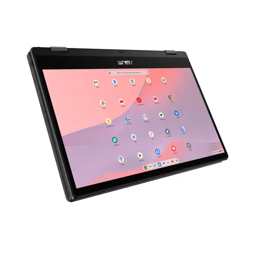 Chromebook CM14 Flip CL1402FM2A-EC0224 - Ordenador Portátil 14" Full HD (MediaTek Kompanio 520, 8GB RAM, 128GB eMMC, ARM Mali-G52 MC2, ChromeOS) Gris Gravidad - Teclado QWERTY español - Imagen 3