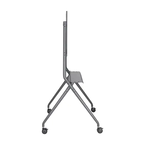 Soporte De Suelo Pro Con Rueda, 1 Bandeja Para Pantalla Interactiva/TV 120kg De 50-86, Negro - Imagen 4