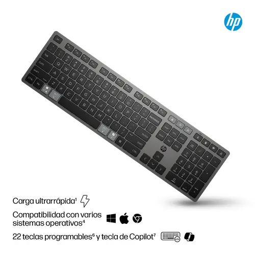 Teclado inalámbrico recargable multidispositivo 725 - Imagen 3