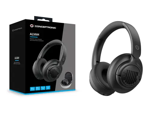 ALVAH02B auricular y casco Auriculares Inalámbrico y alámbrico Diadema Llamadas/Música Bluetooth Negro - Imagen 4