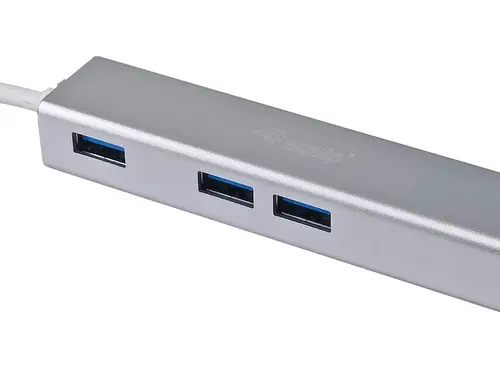 Hub USB-C a USB 3.0 de 3 puertos con adaptador Gigabit - Imagen 4