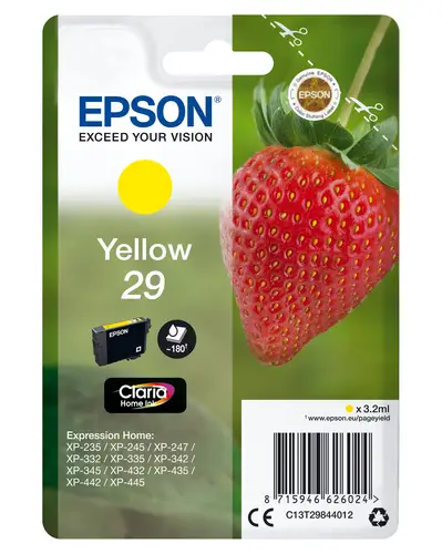 Strawberry Singlepack Yellow 29 Claria Home Ink - Imagen 1