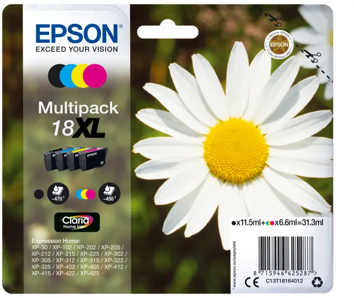 Daisy Multipack 18XL 4 colores (etiqueta RF)