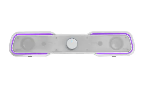 MSBXW Blanco, Barra de Sonido RGB, Bluethooth 5.0+Jack 3.5, Sonido DSP 10W - Imagen 5