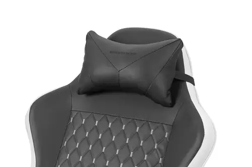 MGC-X Silla para videojuegos de PC Asiento acolchado Negro, Blanco - Imagen 10