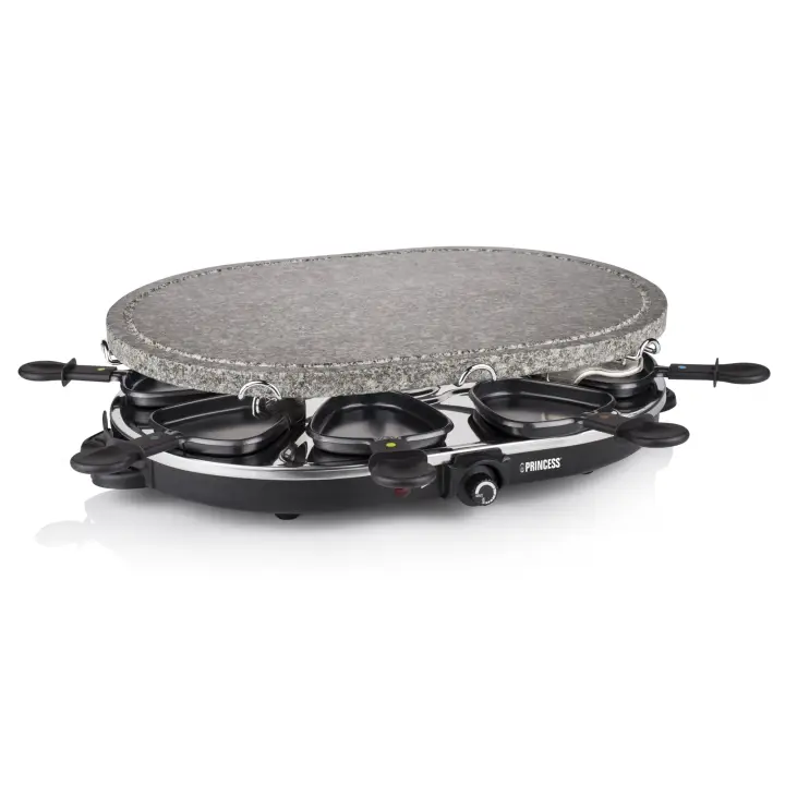 162720 Raclette Oval Stone 8 personas