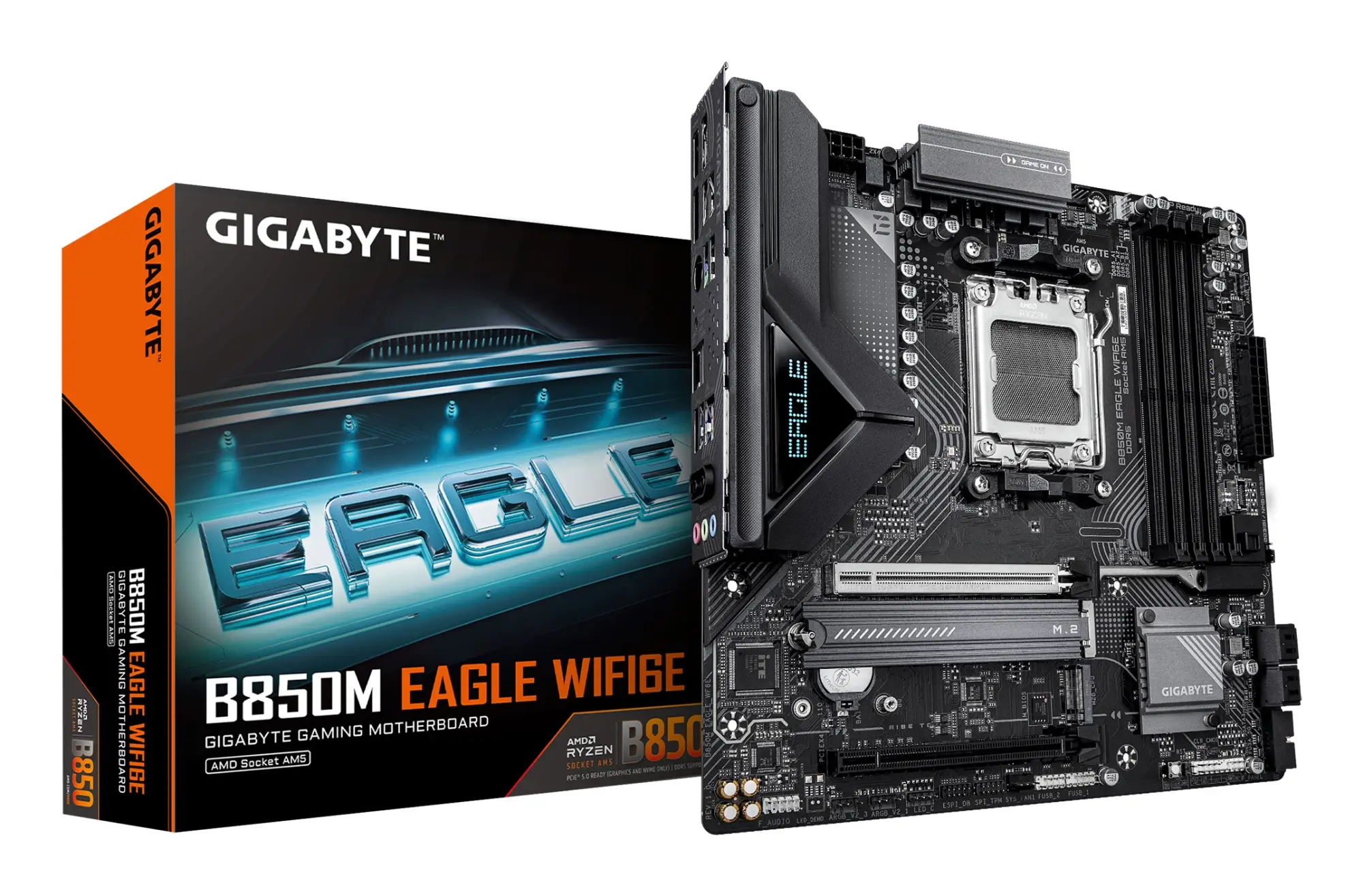 B850M EAGLE WIFI6E Placa Base - Procesadores AMD Ryzen Serie 9000..