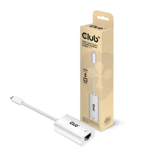 CAC-1519 cambiador de género para cable USB-C RJ-45 Blanco - Imagen 1