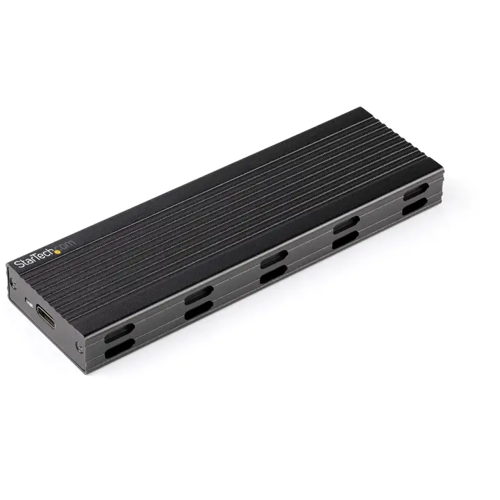 Caja Externa USB-C de 10Gbps a NVMe M.2 or SSD SATA M.2 - Carcasa de Aluminio Portátil para SSD NGFF M.2 PCIe/SATA - con Cables USB C y USB A - USB Tipo C - Soporta 2230/2242/2260/2280