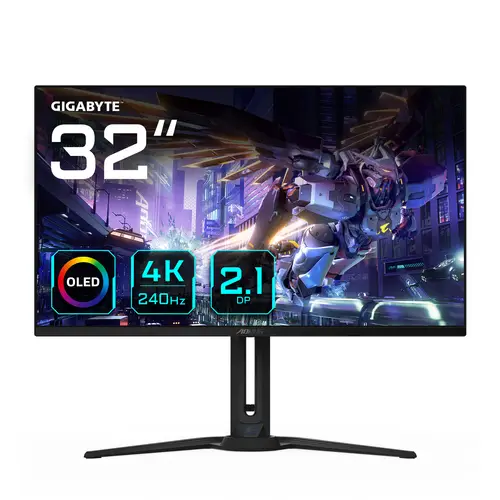Monitor de juegos OLED AORUS FO32U2P de 32 - 3840 x 2160 (UHD), 240Hz, 0.03ms, 250 cd/m², KVM, FreeSync Premium Pro, DisplayHDR True Black 400, DisplayPort 2.1 - Imagen 1