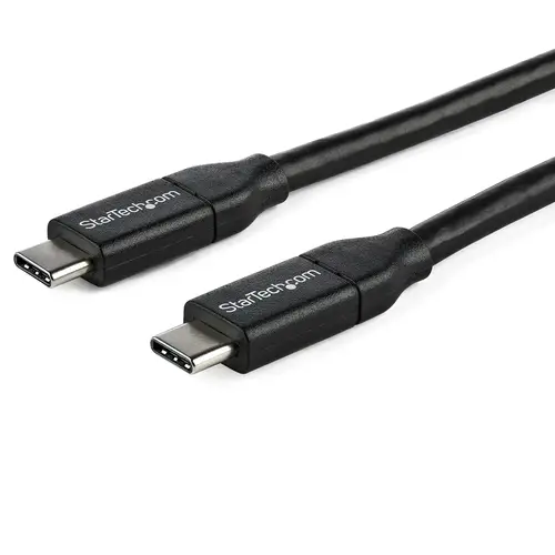Cable de 1m USB-C a USB-C con capacidad para Entrega de Alimentación de 5A - USB TipoC - Cable de Carga USBC - USB 2.0 - Imagen 1