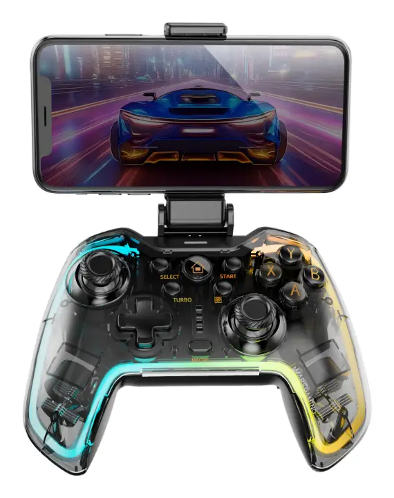 MGP-BT2 Negro, Transparente Bluetooth/USB Gamepad Analógico/Digital Android, Nintendo Switch, Nintendo Switch 2, Nintendo Switch Lite, Nintendo Switch OLED, PlayStation 4, Playstation 3