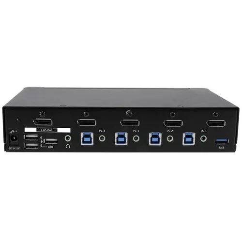 Switch Conmutador KVM de 4 Puertos DisplayPort 4K con USB 3.0 - Imagen 2
