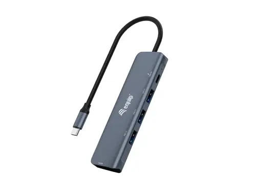 Adaptador multifunción USB-C 5 en 1, HDMI, USB 3.2 GEN1, 100W USB PD - Imagen 1