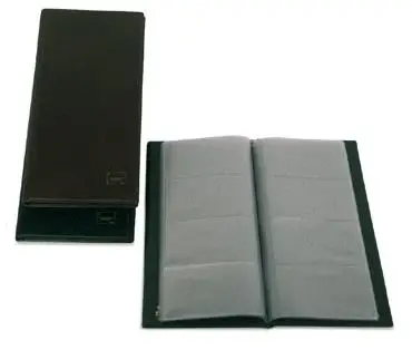 GRAFOPLÁS PORTATARJETAS AMERICANO BASIC PARA 160 TARJETAS 290X140MM PVC NEGRO