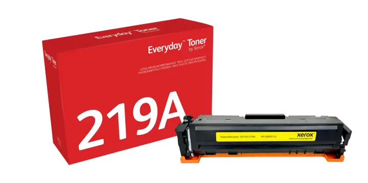 Everyday Toner EverydayAmarillo di Xerox compatibile con HP 219A (W2192A), Capacidad estándar