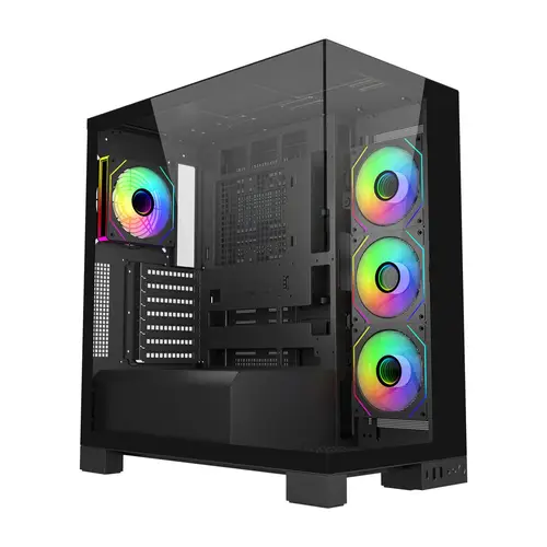M540-BA Carcasa Midi Tower mITX, mATX, ATX (BTF) Negro - Imagen 1