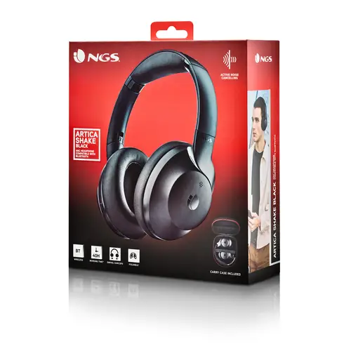 ARTICA SHAKE Auriculares Inalámbrico Diadema Llamadas/Música USB Tipo C Bluetooth Negro - Imagen 8