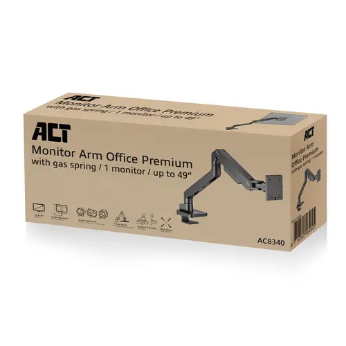 AC8340 soporte para monitor 124,5 cm (49") Escritorio Negro - Imagen 6