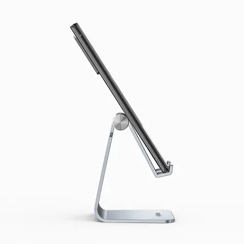 Soporte De Sobremesa Tamaño M Ajustable (1 Pivote) Para Movil / Tablet, Plata - Imagen 2