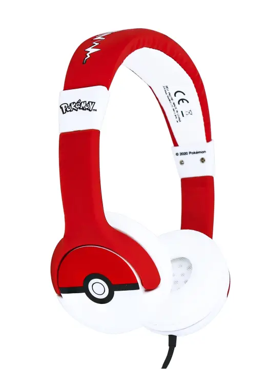 Pokémon Pokéball Auriculares Alámbrico Diadema Música Negro, Rojo, Blanco
