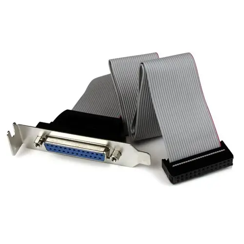 Adaptador de 40cm Header Cabezal Bracket Paralelo Perfil Bajo DB25 a IDC26 Pines Placa Base - Imagen 1