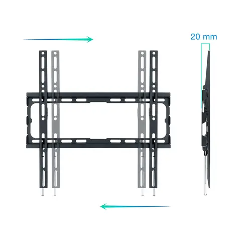 LP1070F-B soporte para TV 177,8 cm (70") Negro - Imagen 2